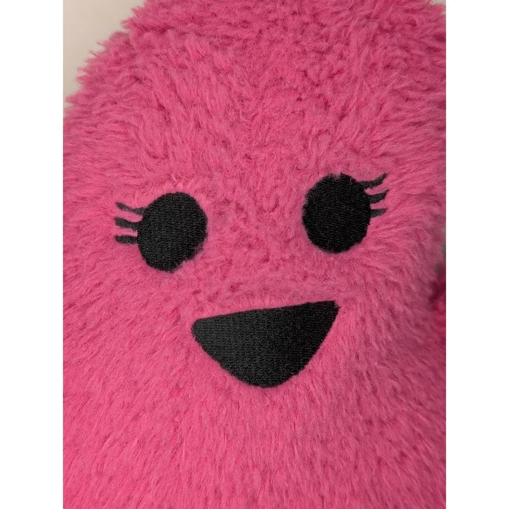 Ghost Pillow by Novogratz Girl Ghost Eyelashes Pink Sherpa Halloween Stuffed HTF